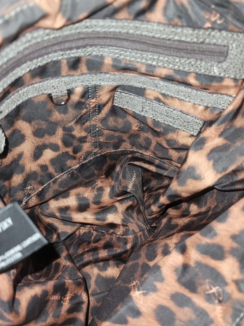 b. makowsky Gray Shoulder Bag Euc